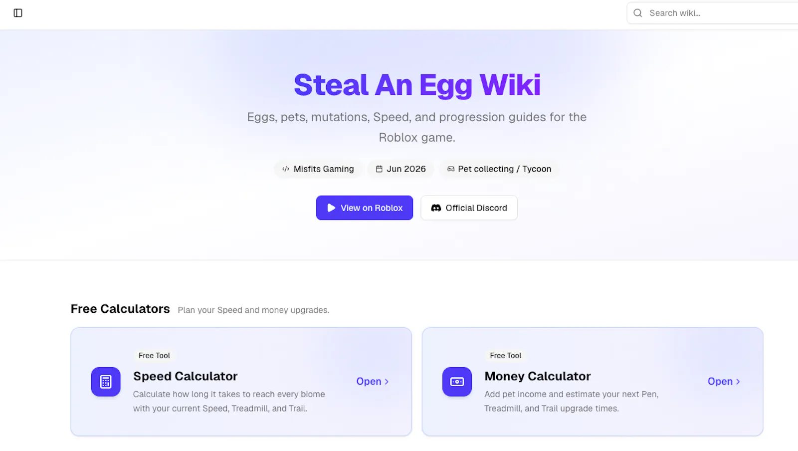 Steal An Egg Wiki screenshot 1