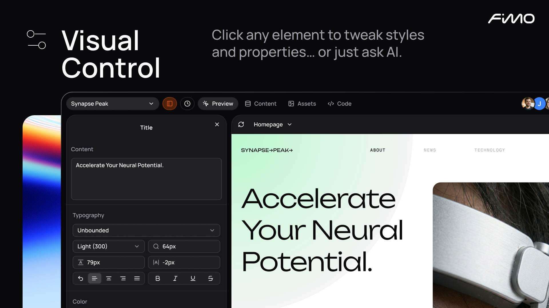 Fimo - Screenshot 2 showing product features and functionality