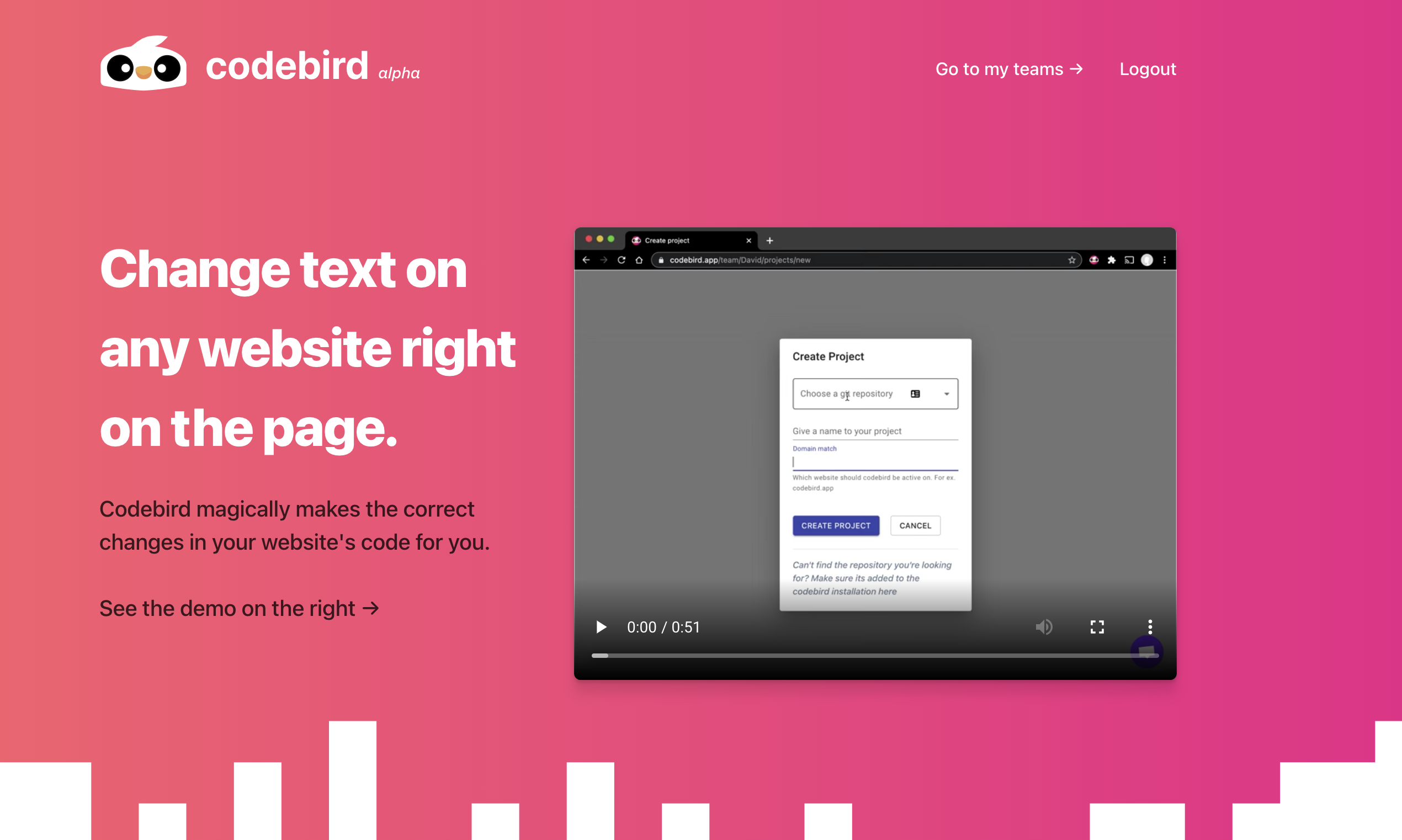 Codebird gallery image