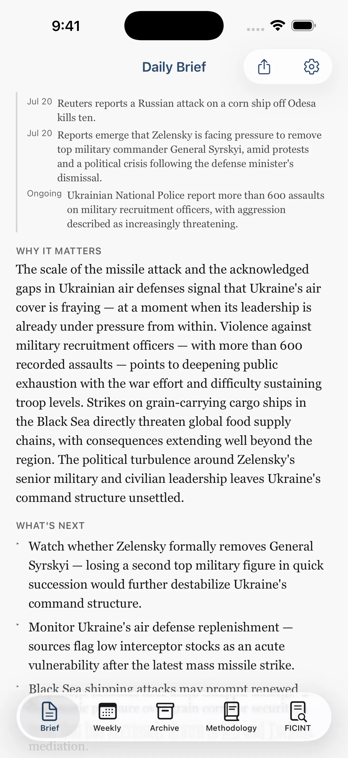 Citizen's Daily Brief gallery image