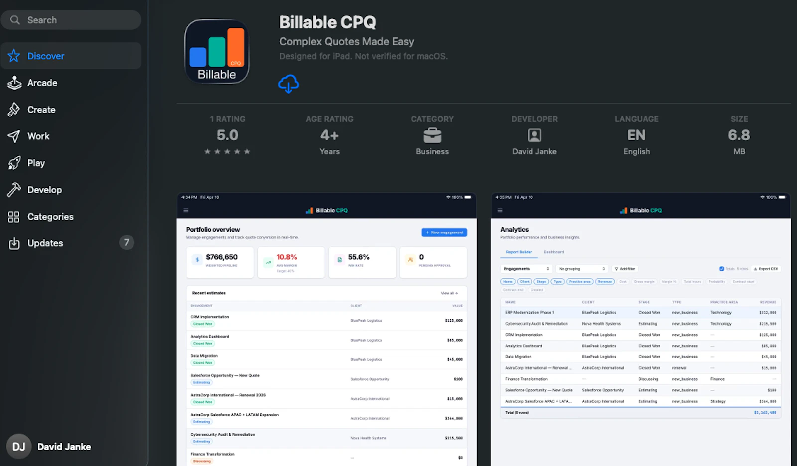 Billable CPQ  screenshot 12