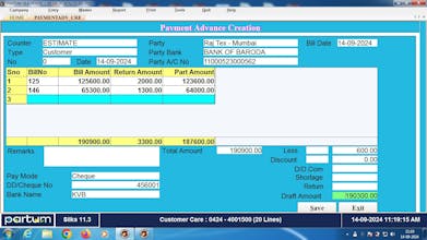 Partum Textile Management Software gallery image