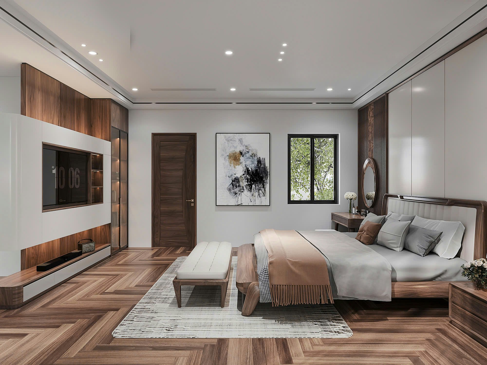dự án nội thất gỗ óc chó tại nghệ an gallery image