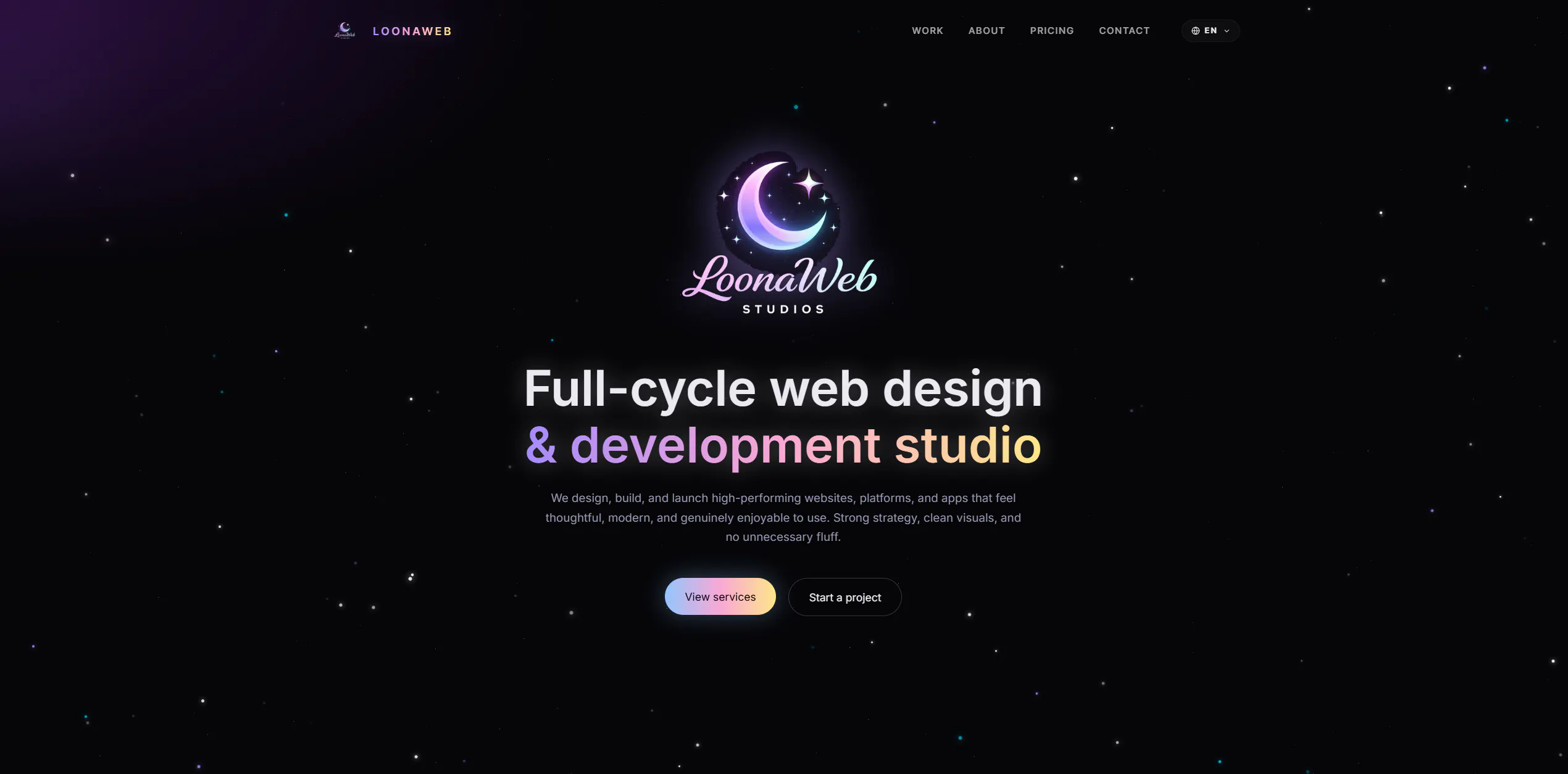 LoonaWeb Studios のプロダクトバナー