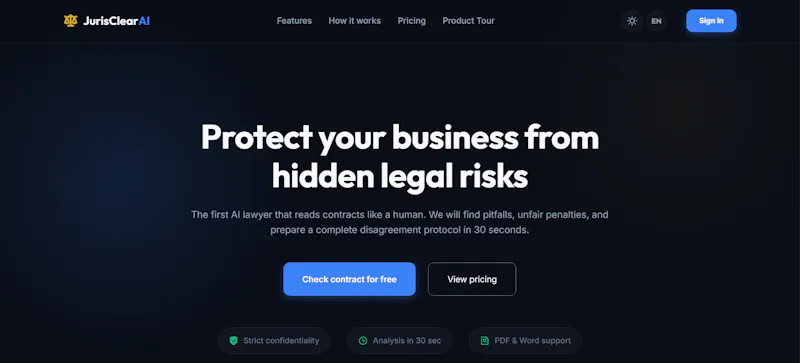 JurisClear AI screenshot 2