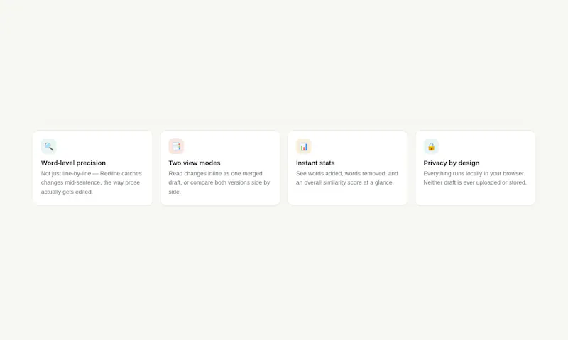 Draft Diff & Revision Checker screenshot 3