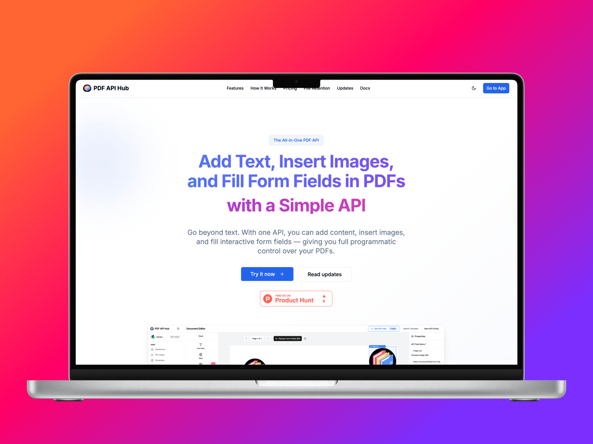 Média Insérer l'éditeur d'image |PDF API Hub - Editor l'image déplacée via URL 2