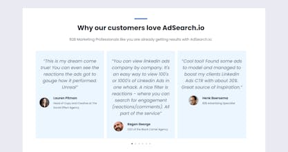LinkedIn Ad Examples Library by AdSearch gallery image