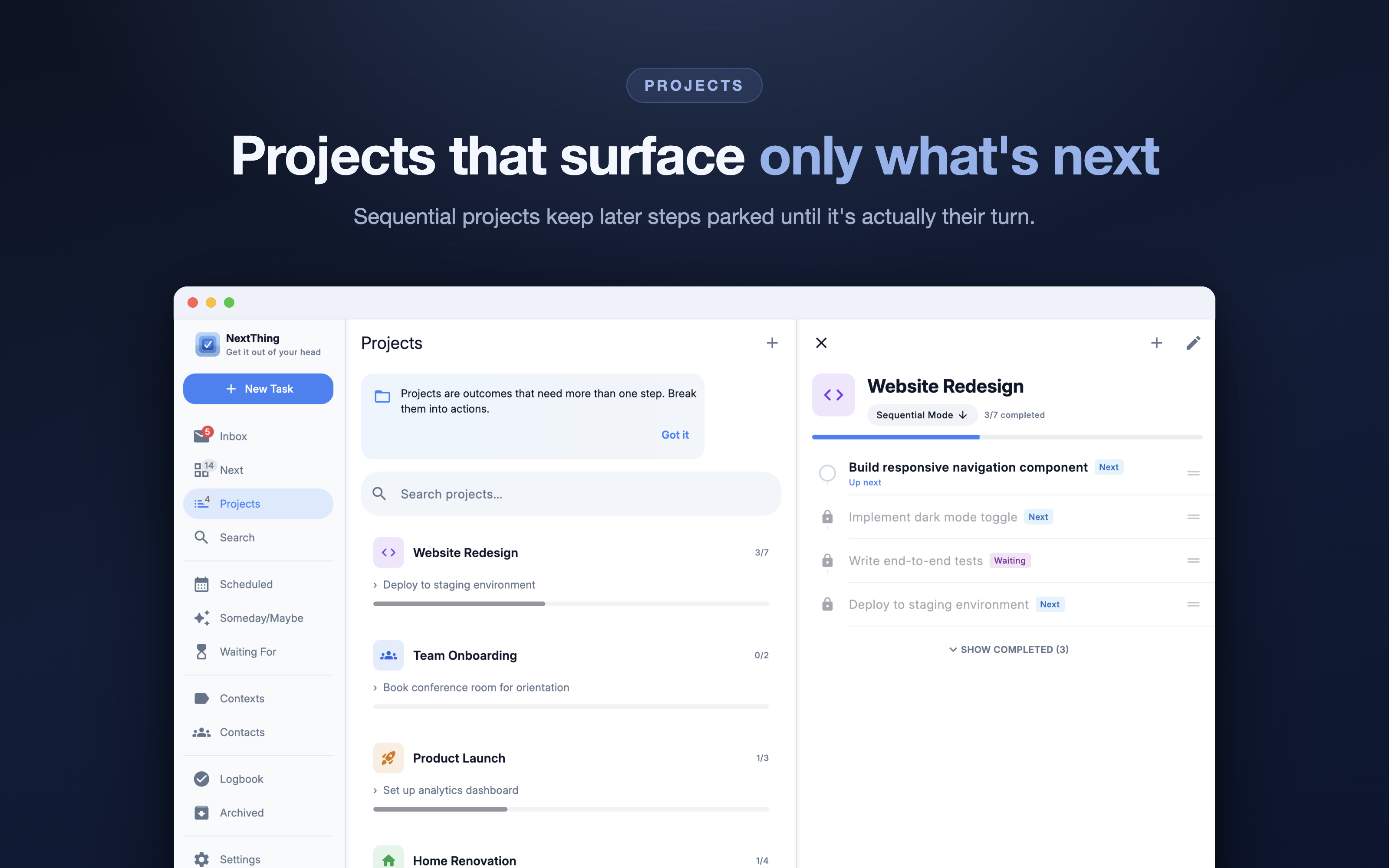 NextThing for Getting Things Done gallery image