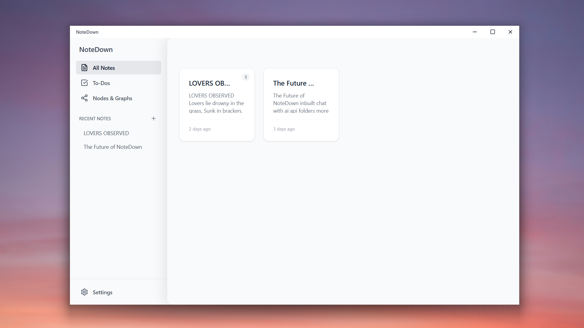 NoteDown gallery image
