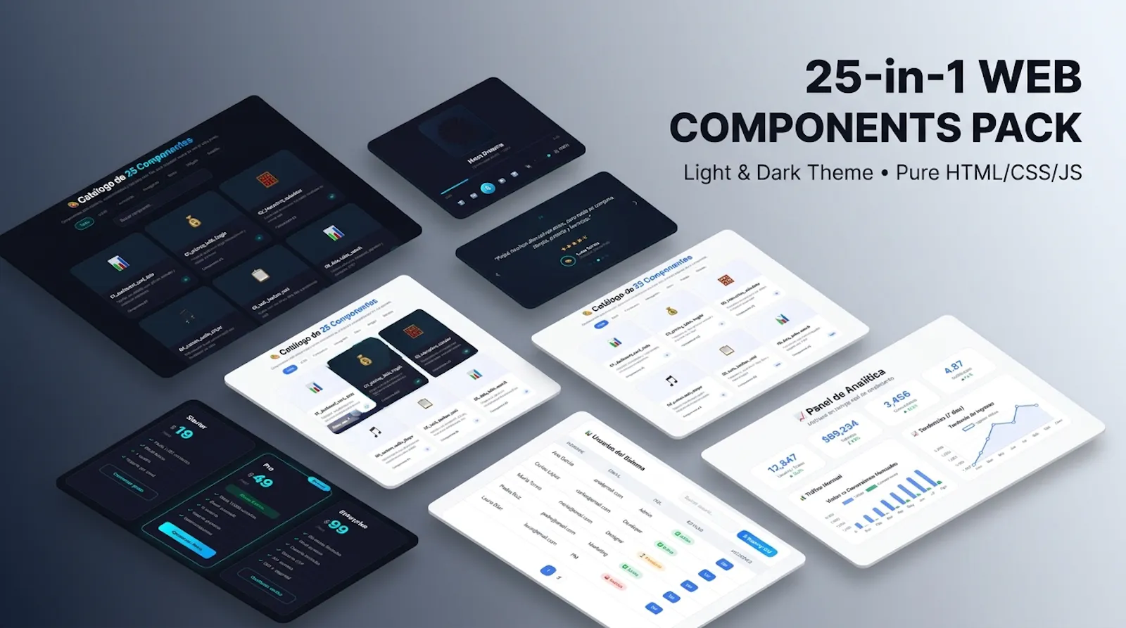 25-in-1 Web Components Pack screenshot 3