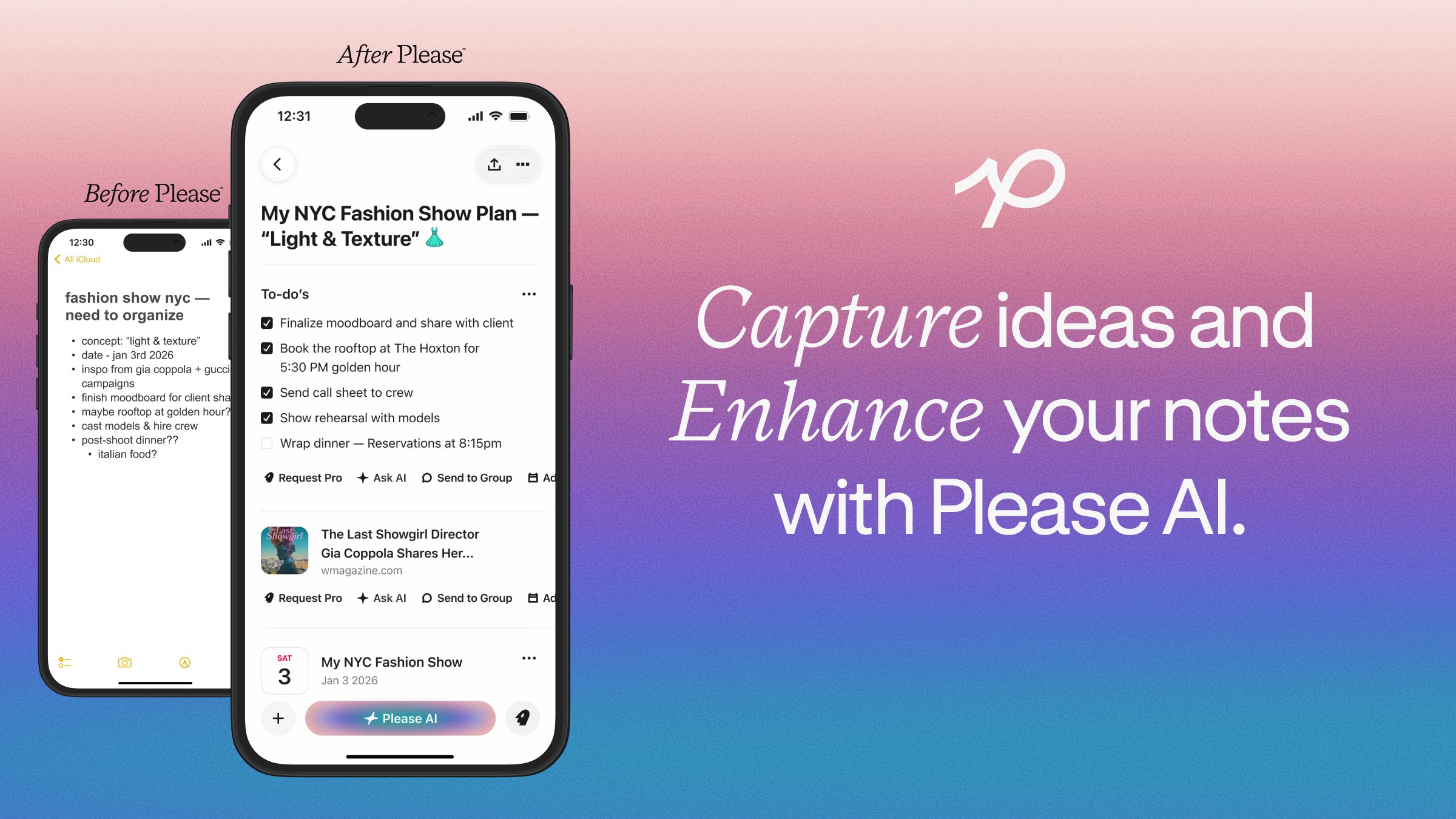 Please - Screenshot 2 showing product features and functionality