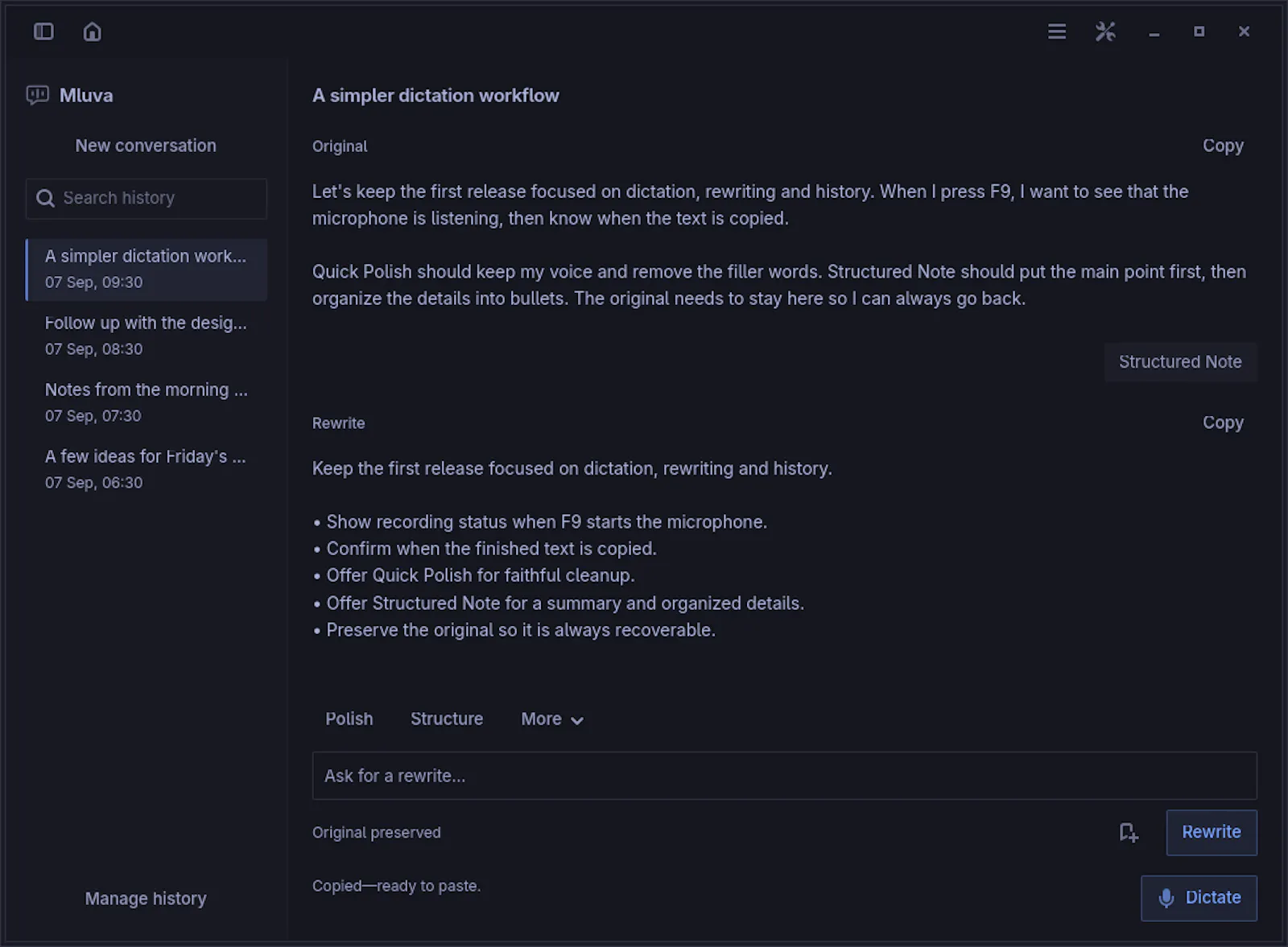Mluva screenshot 4