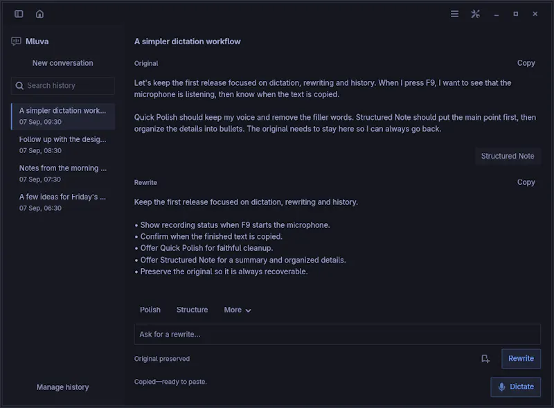 Mluva screenshot 4