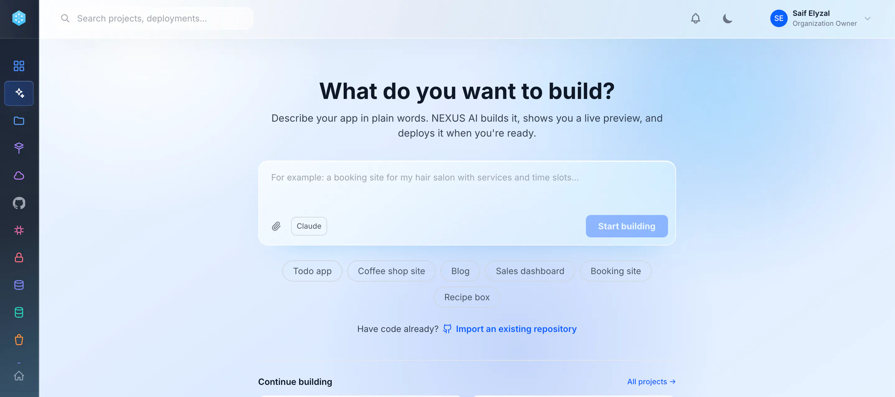 NEXUS AI Builder gallery image
