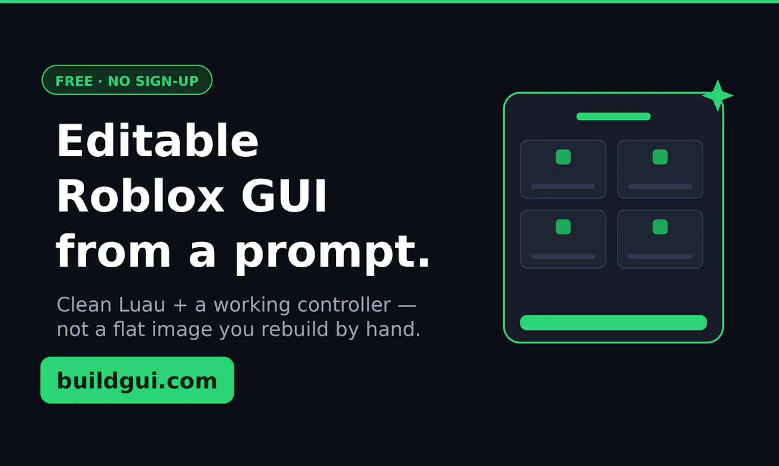 BuildGUI screenshot 2