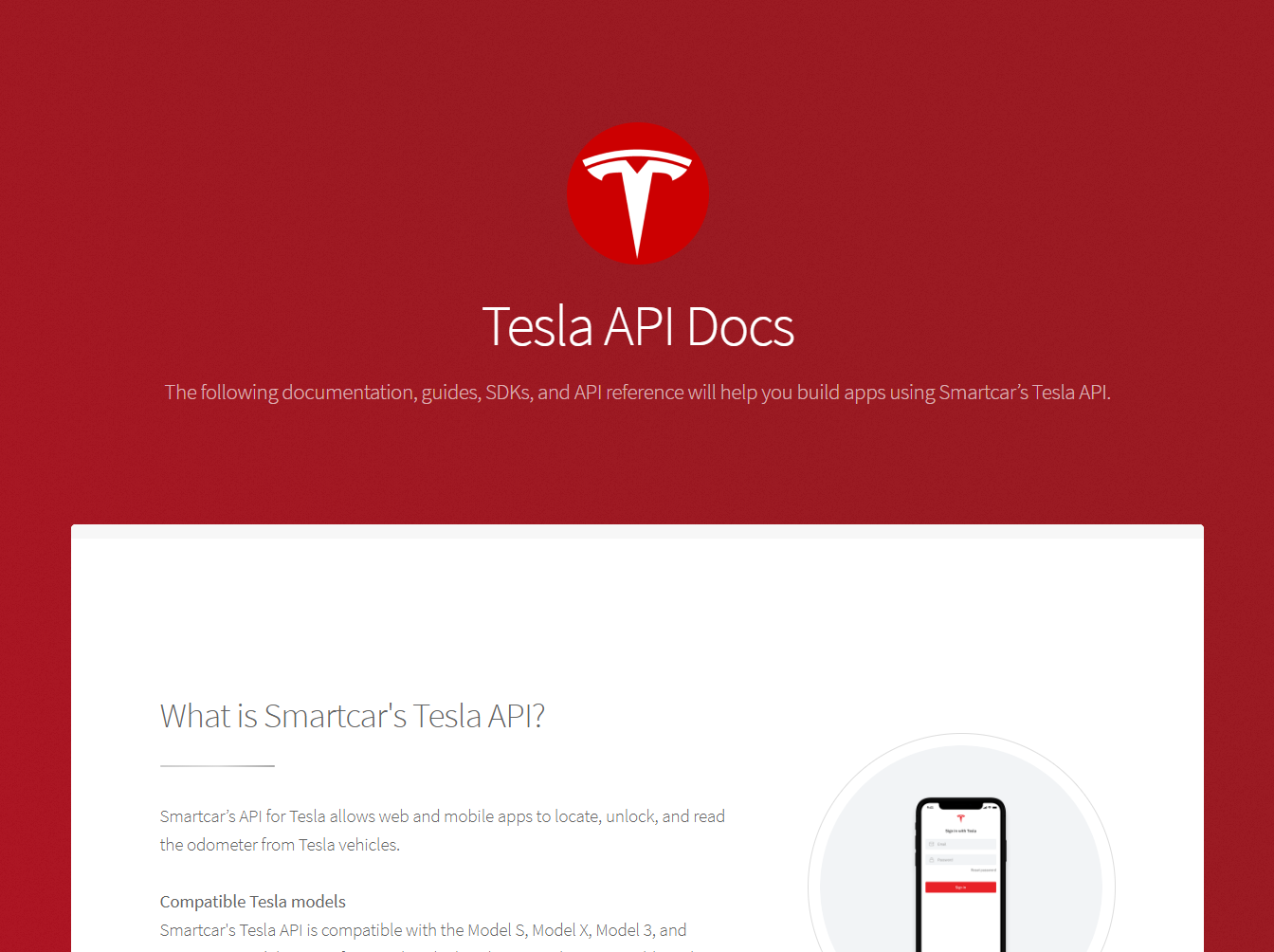 Tesla API Docs gallery image
