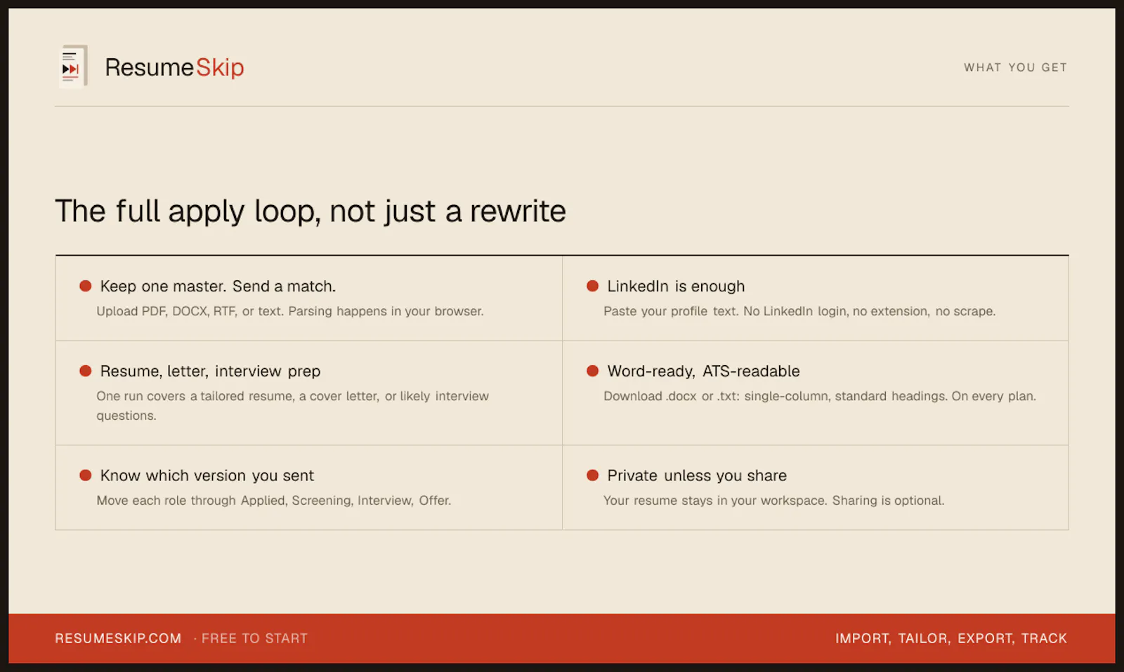 ResumeSkip screenshot 5