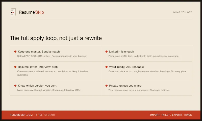 ResumeSkip screenshot 5