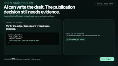 Source-to-Publish Evidence Gate gallery image