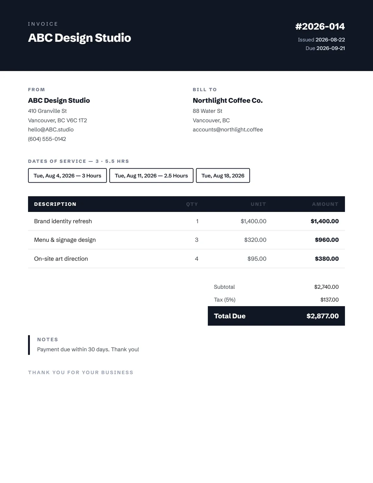Auto Invoice Generator gallery image