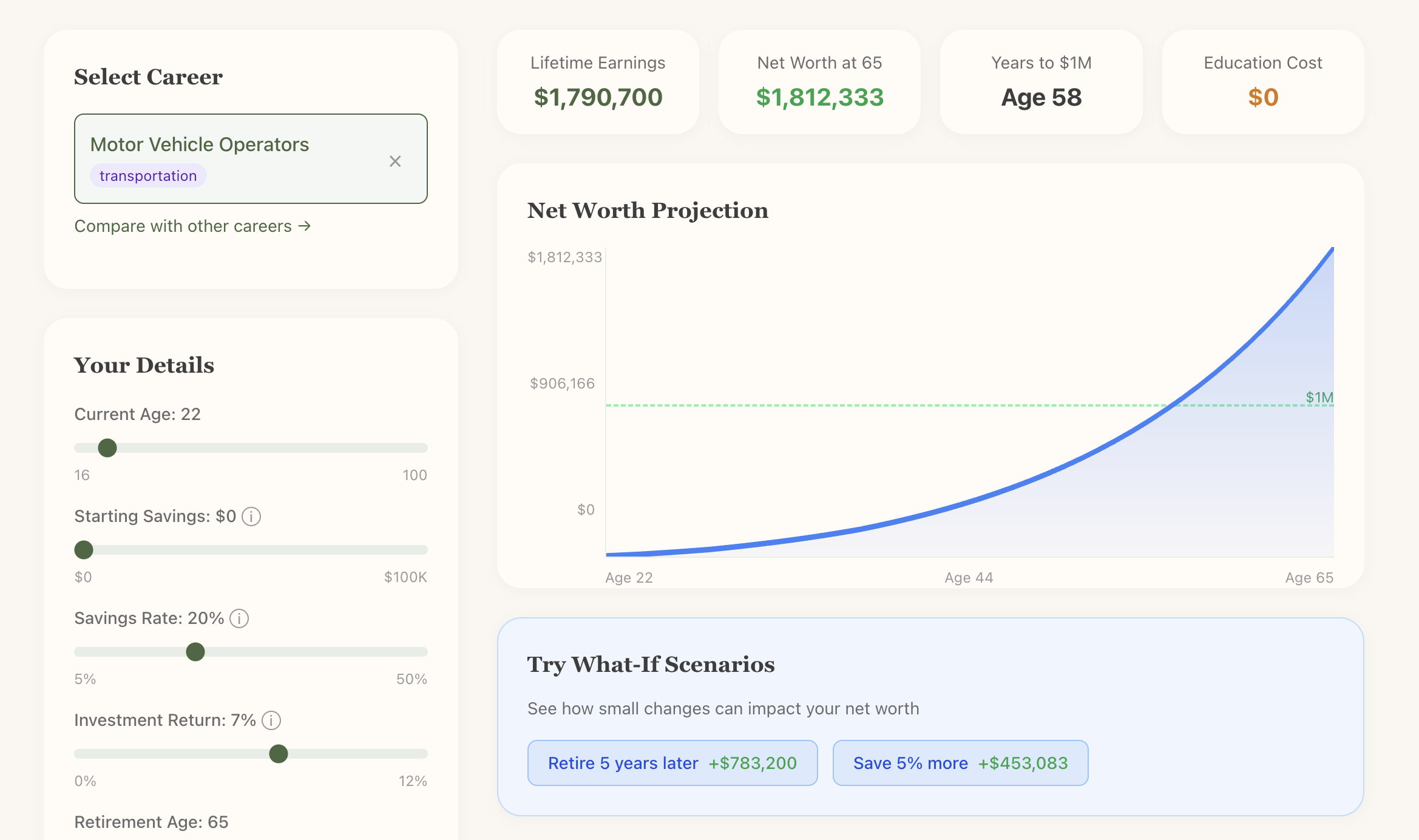 American Dream Jobs - Screenshot 4 showing product features and functionality