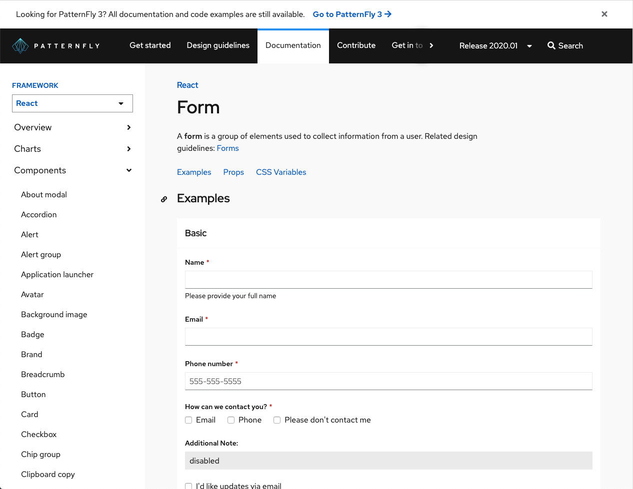 PatternFly gallery image