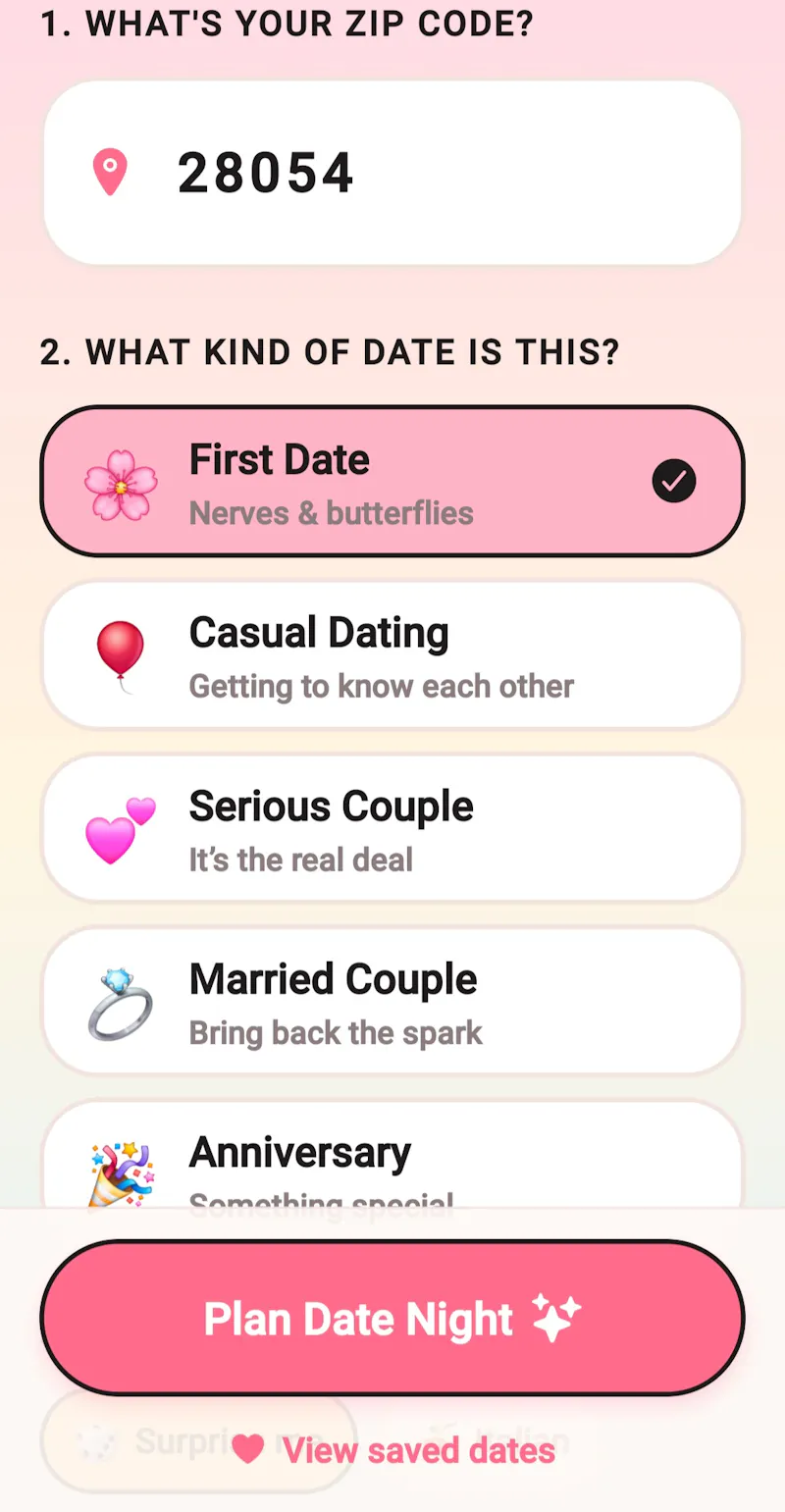 Romance Night screenshot 2