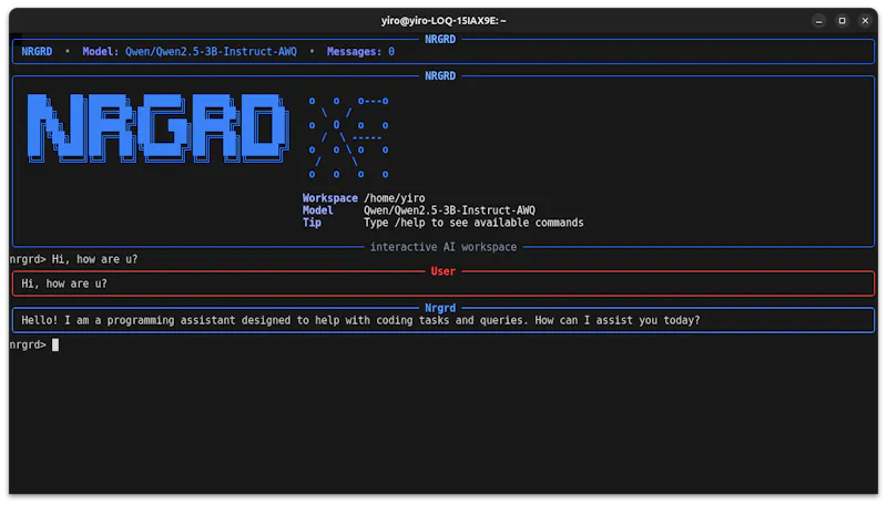 Neurogrid TUI screenshot 2