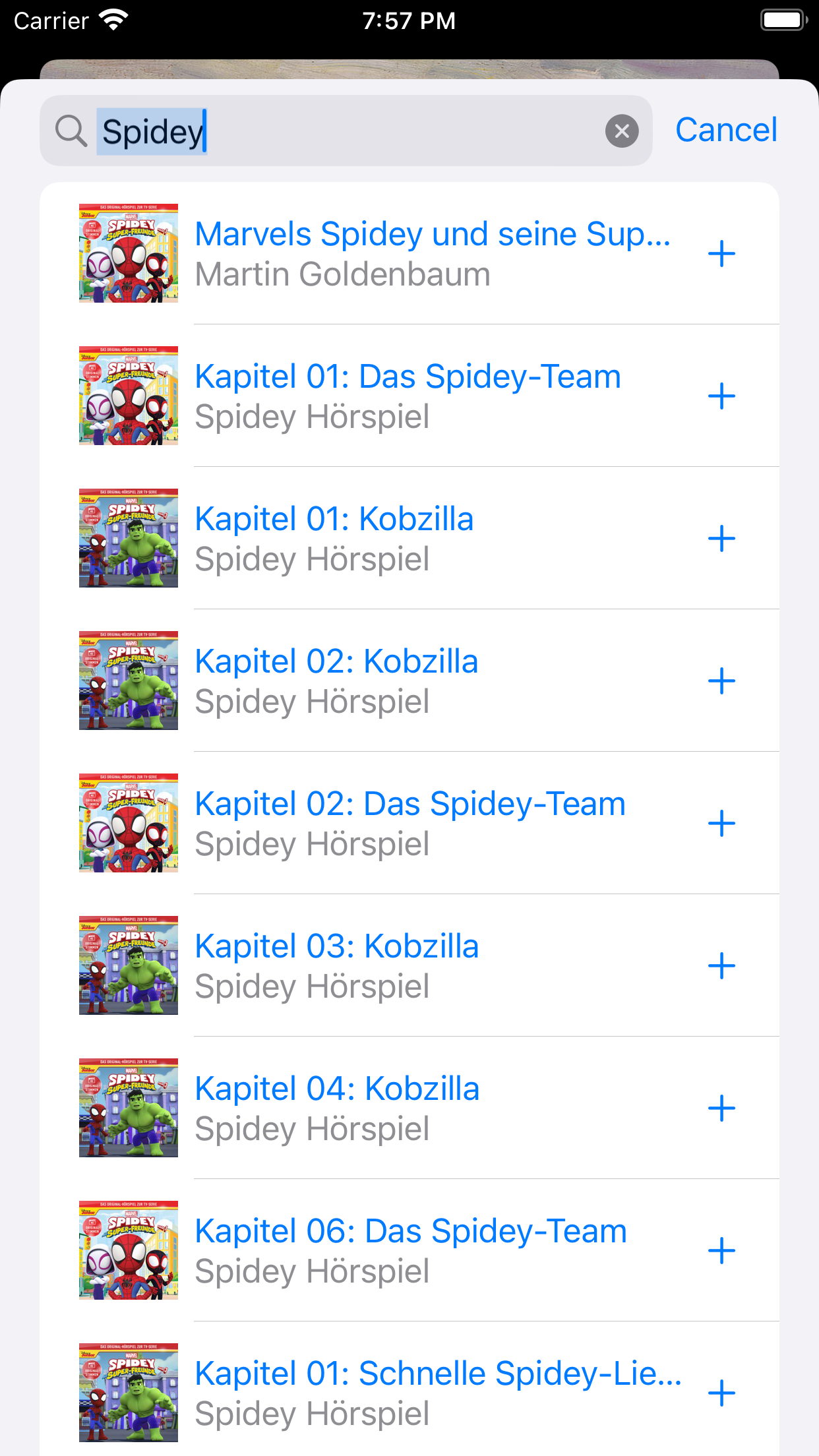 Müzikal - Çocuklar için bir iOS müzik çalar medya 2