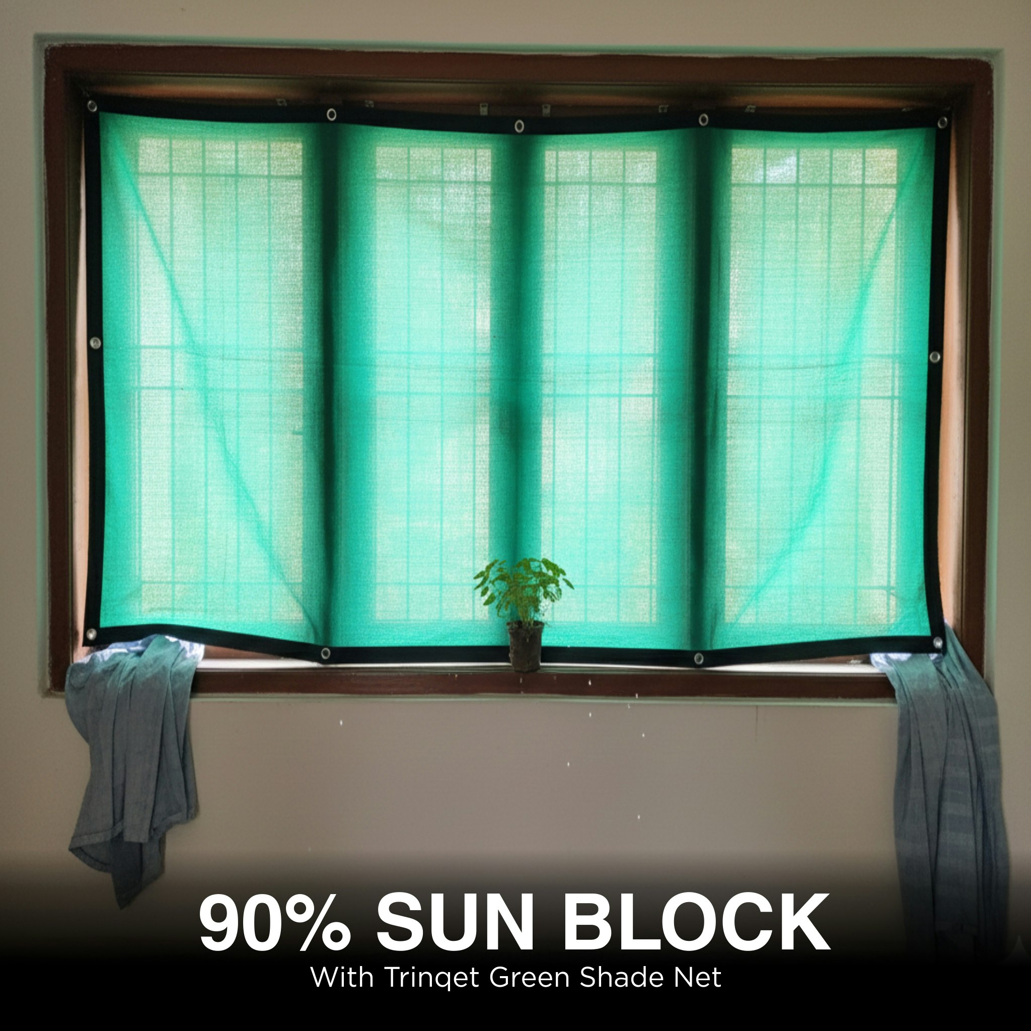 Trinqet -2x2mt (6x6ft) Window Shade Net gallery image