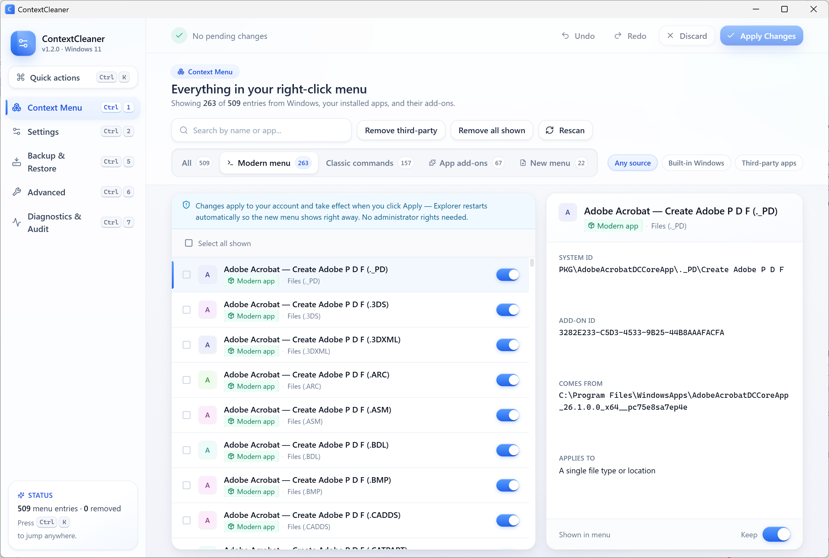 ContextCleaner gallery image