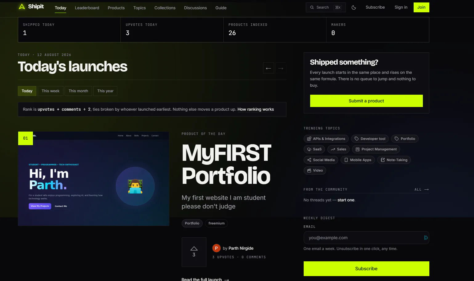 Shipit screenshot