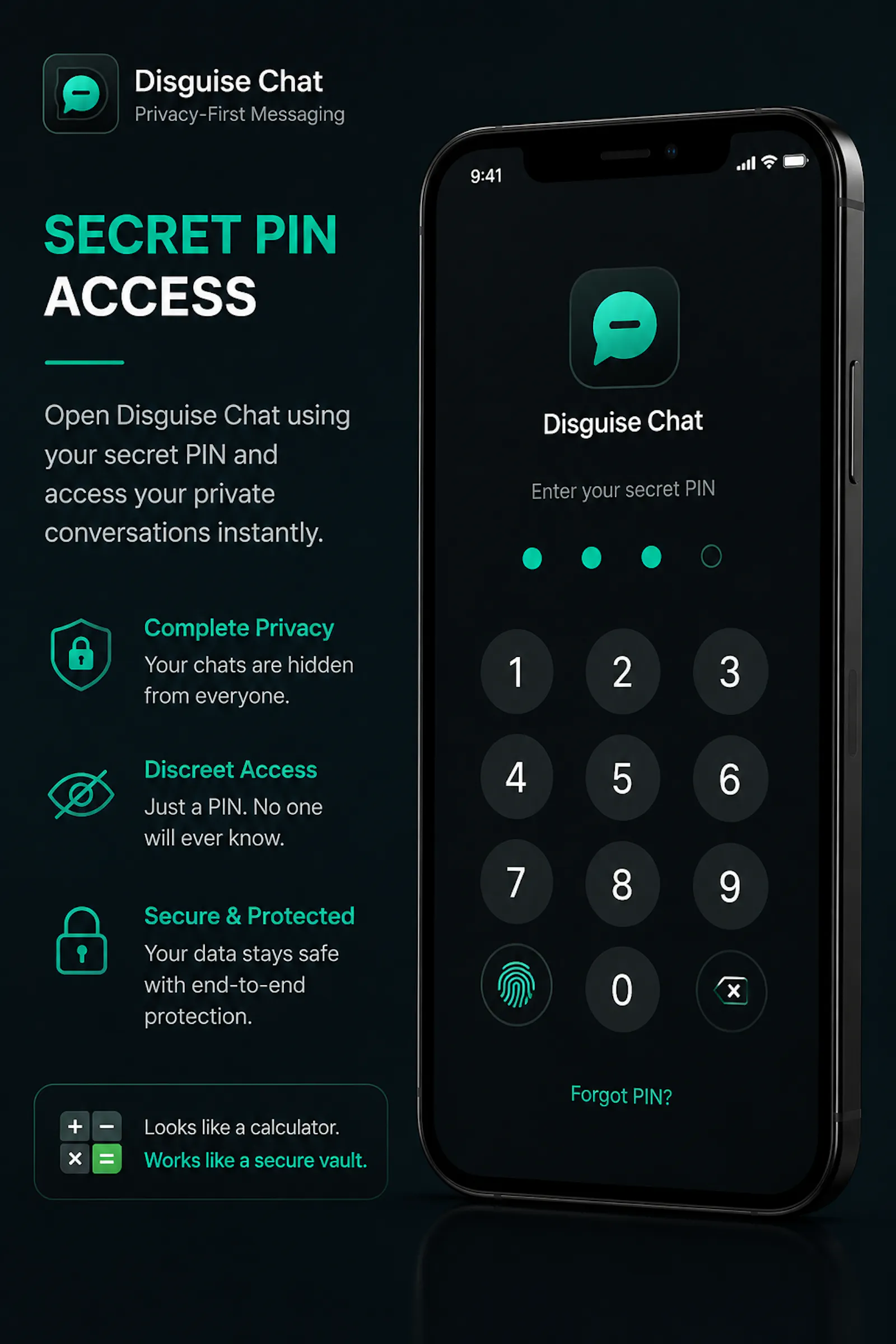 Disguise Chat — Secret Messenger App screenshot 3
