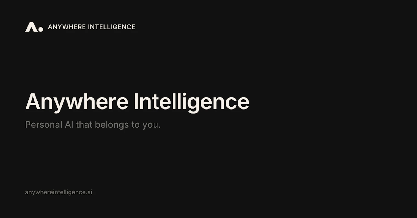 Anywhere Intelligence Kickstarter screenshot 1