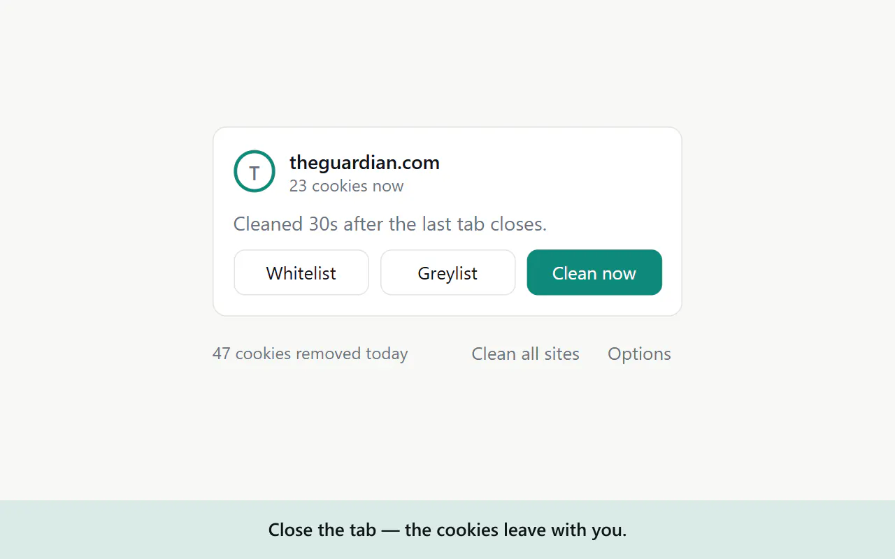 TabCookie Cleaner gallery image