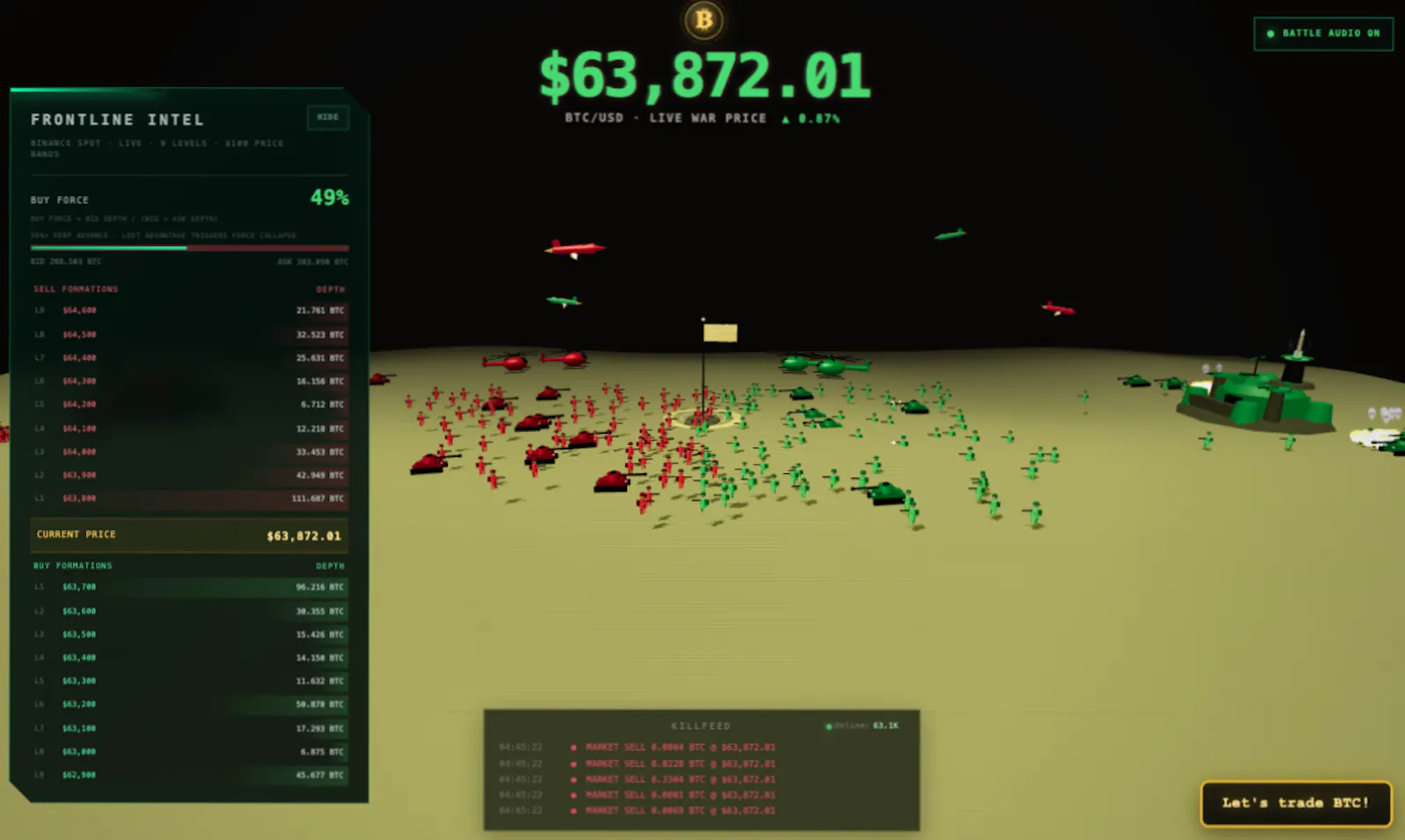 BTC War screenshot 2