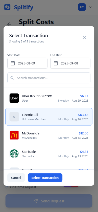 Média Se dissocier - L'application de division de facture la plus avancée qui fait gagner autant de temps 5