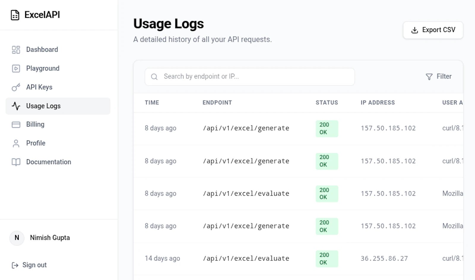 ExcelAPI screenshot 3