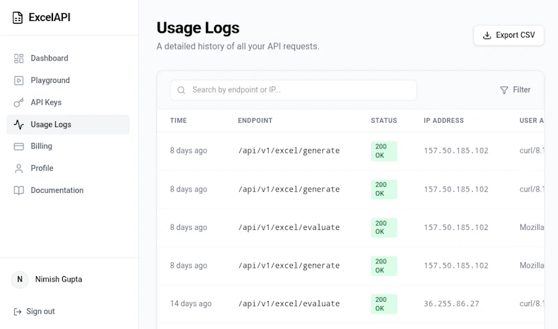 ExcelAPI screenshot 3