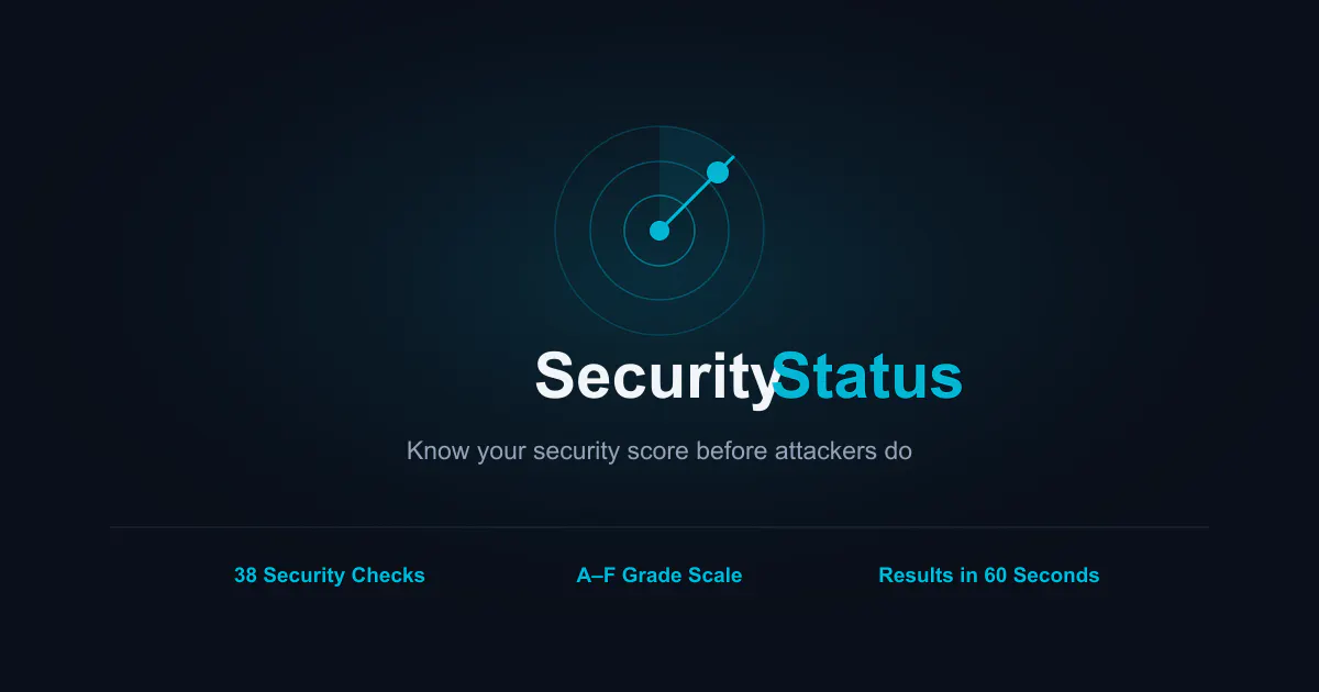 SecurityStatus 제품 배너