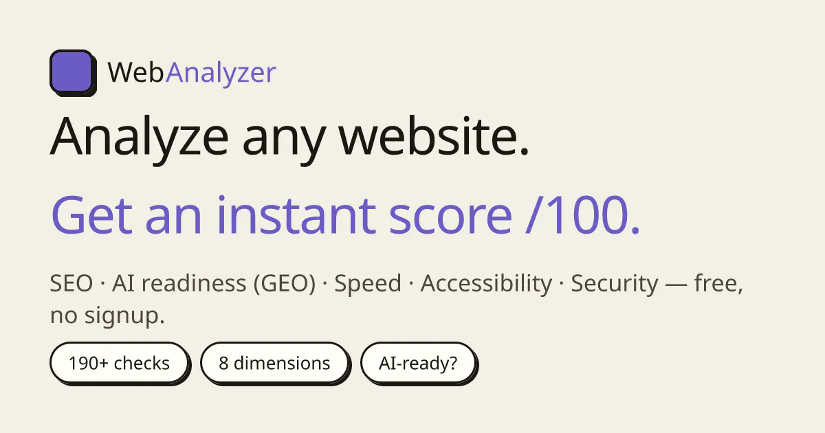 WebAnalyzer gallery image