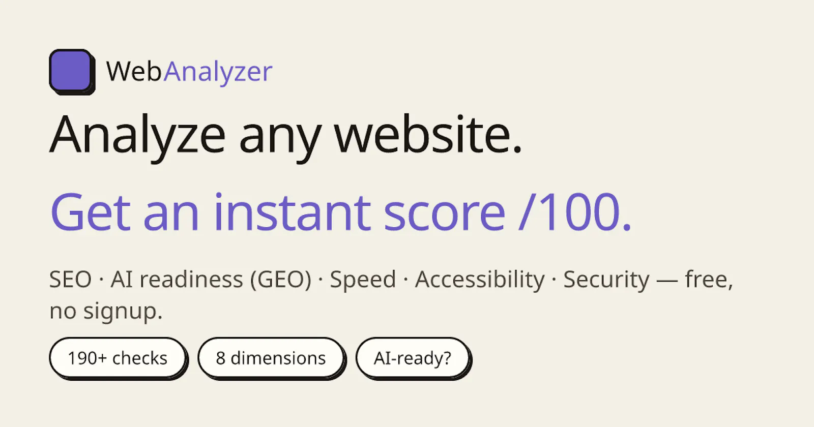 WebAnalyzer screenshot 1