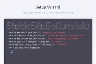 Static Site Boilerplate gallery image