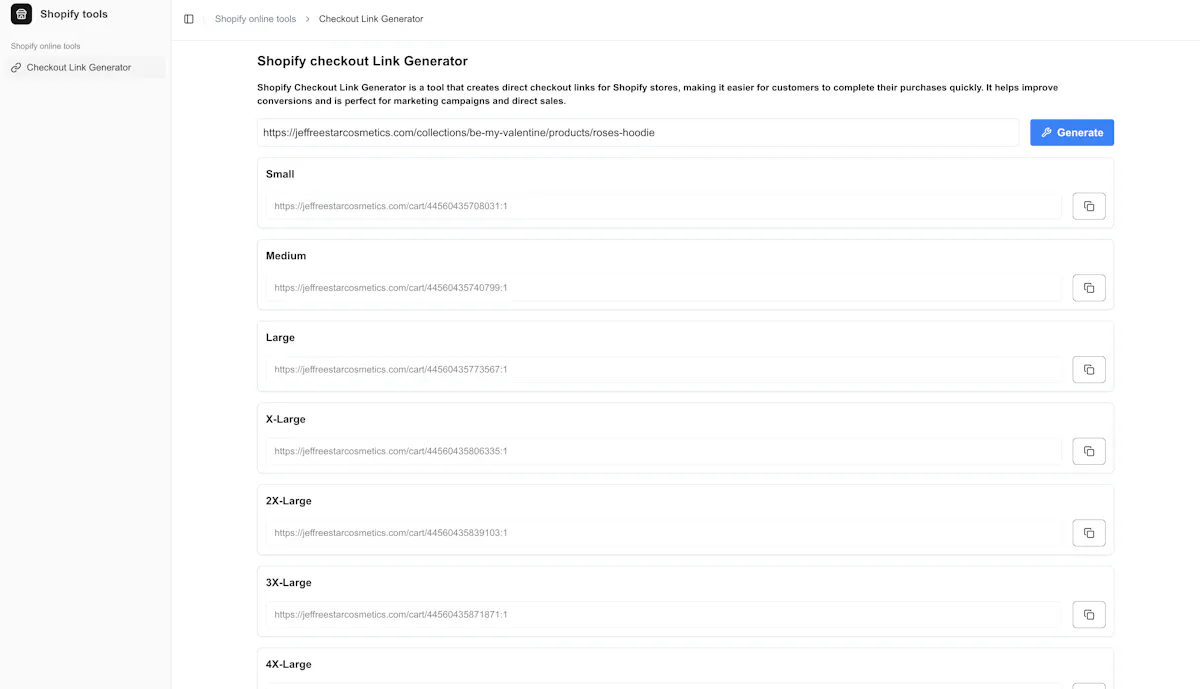 Shopify online tools