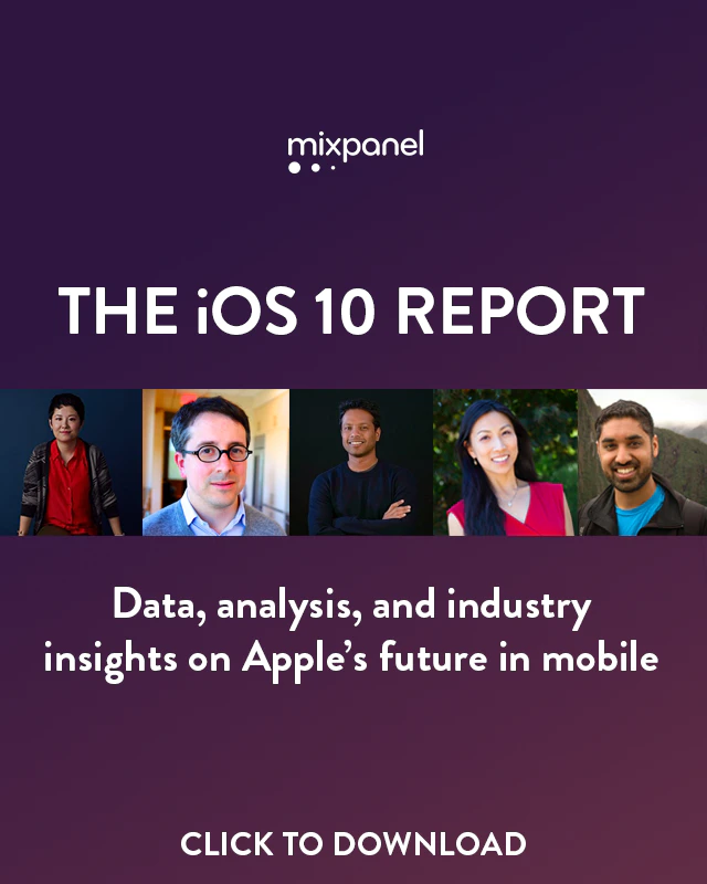 Mixpanel's iOS 10 report