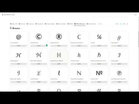 Symbols to Copy gallery image