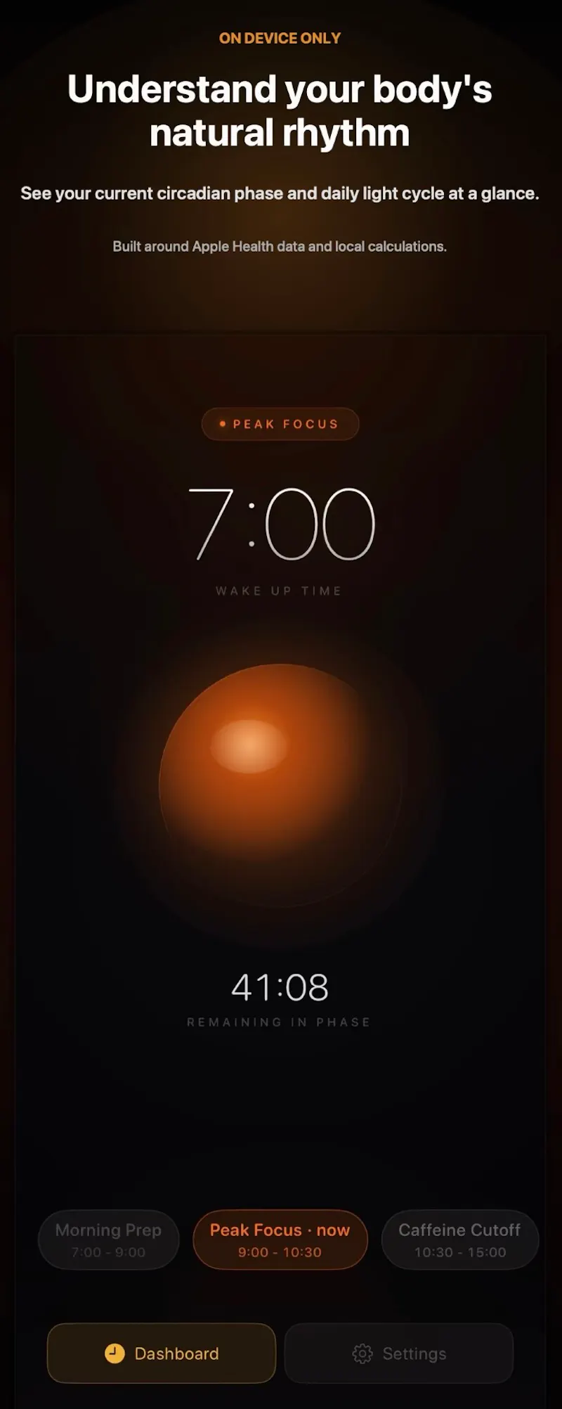 Golden Hour - Circadian focus screenshot 2