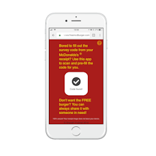 Free McDonald's burger! gallery image