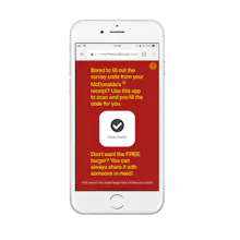 Free McDonald's burger! gallery image